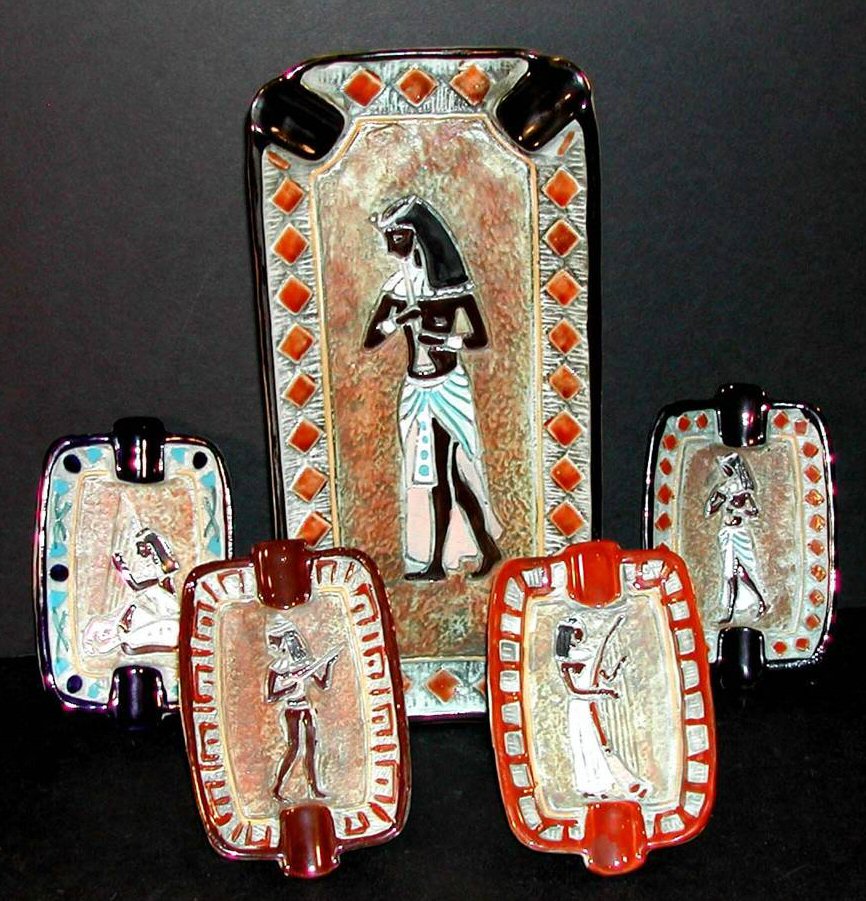 bischoff ashtrays 0egyptian