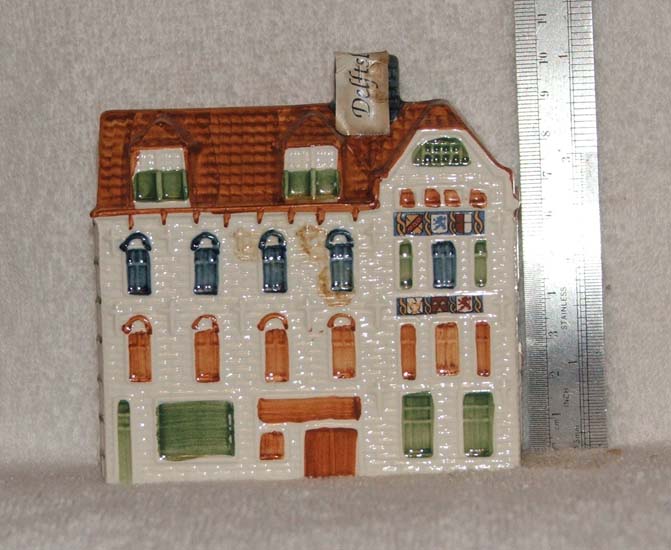 colored delft house