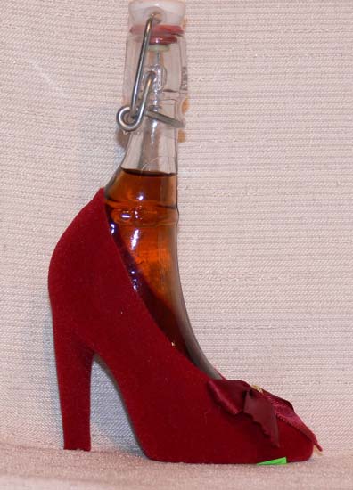 red high heal shoe