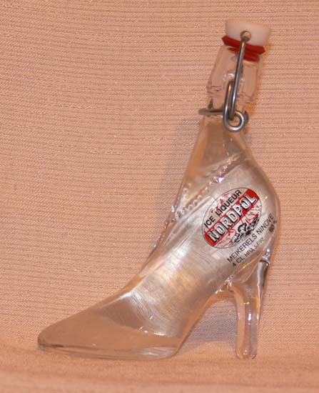 white glass high hill shoe