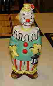 colored porcelan clown