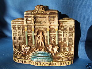 Miniature Trevi Fountain figural Bottle
