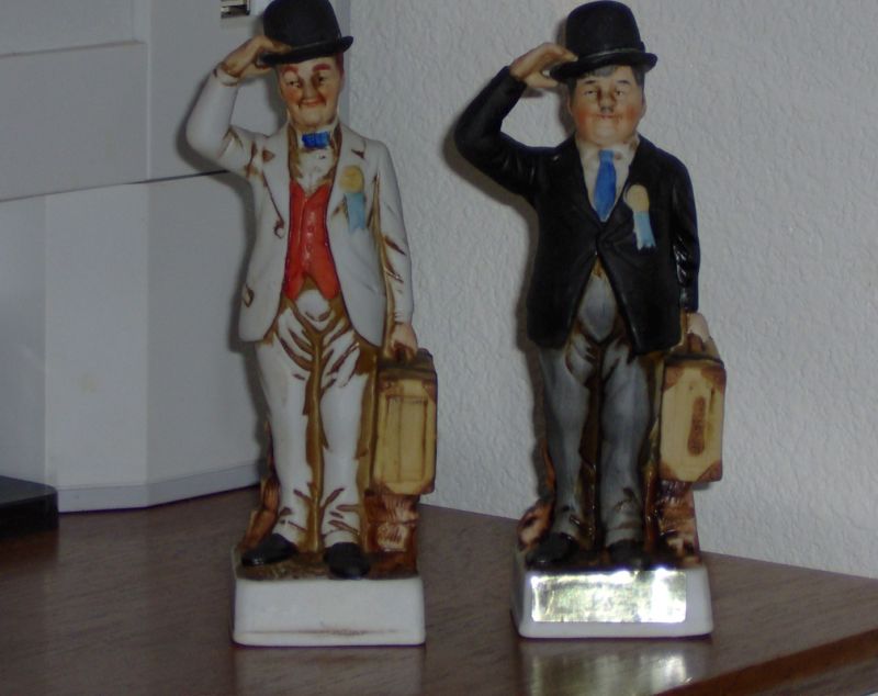 Very Old LAUREL & HARDY Miniature Liquor Bottle NR