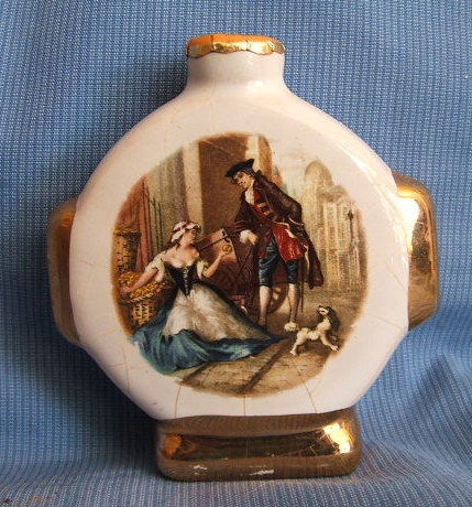 Miniature Orlando Cries of London flask