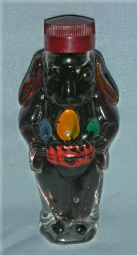German Fig Glass EASTER RABBIT &BASKET 4 Cherry Brandy