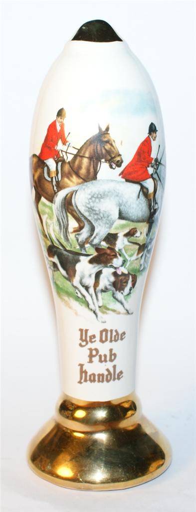 BEER PUMP HANDLE with HUNTING SCENE 1