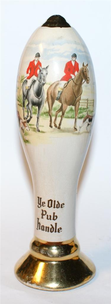 BEER PUMP HANDLE with HUNTING SCENE 3