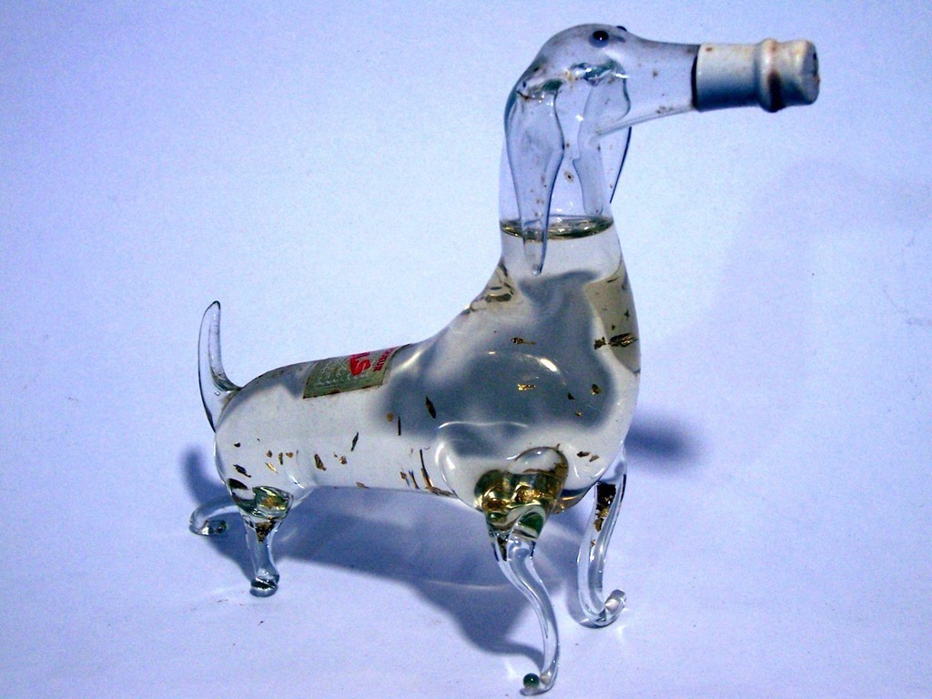 BLOWN GLASS BOLS DOG