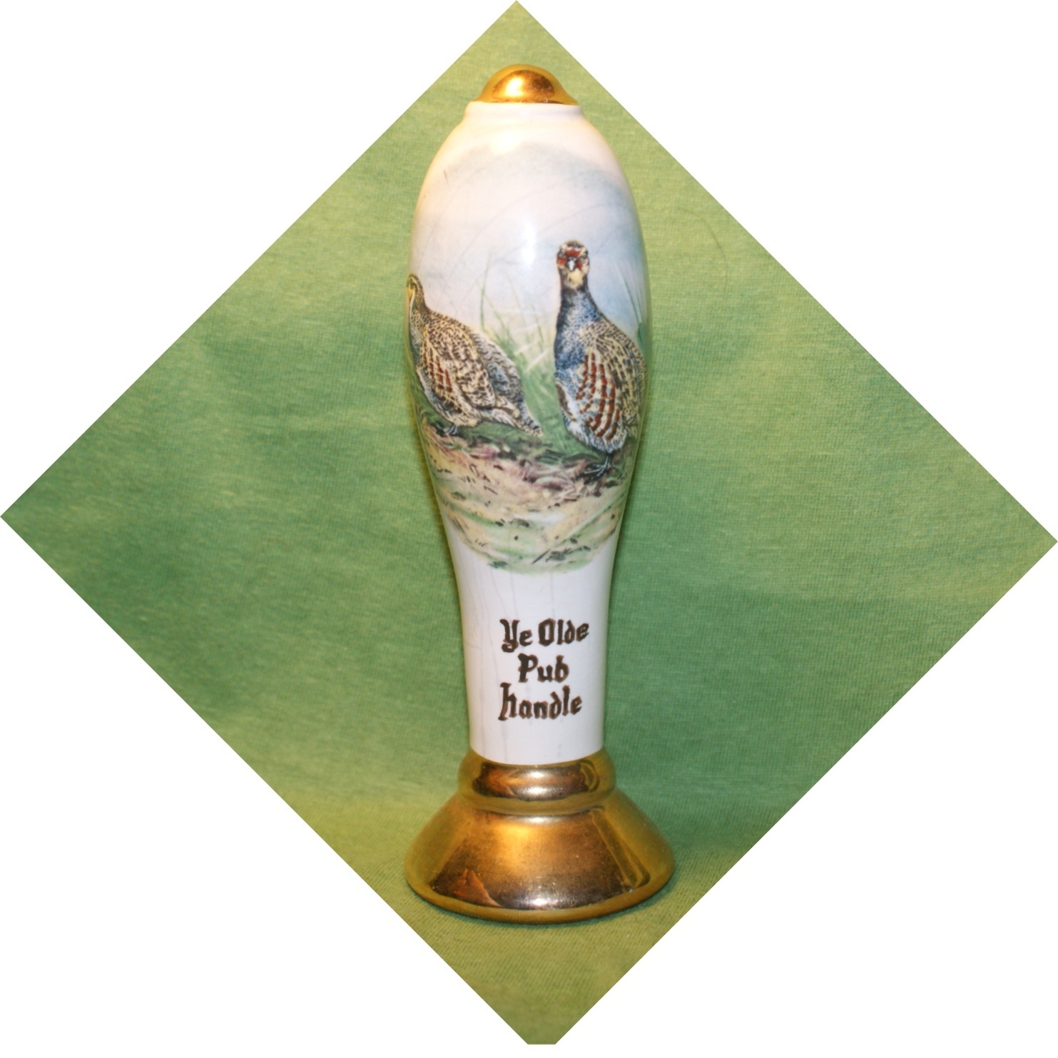 YE OLDE PUB BEER PUMP HANDLE - PHAESANTS