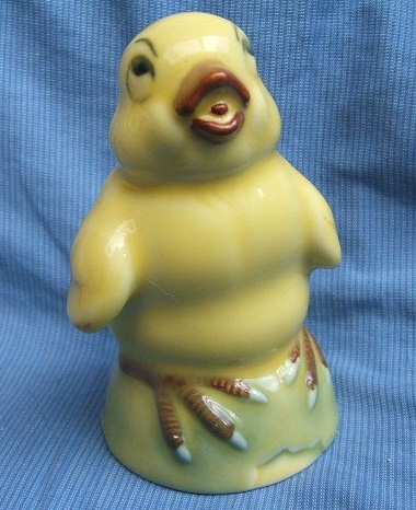 Miniature Wade chick ceramic bottle