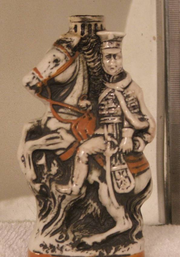 knight on horse glass