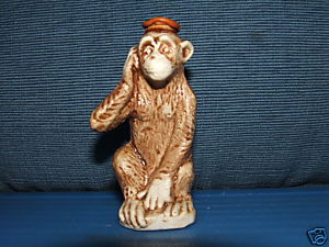 Forcoll whisky figural monkey decanter