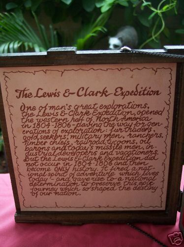 VINTAGE LEWIS & CLARK MINI DECANTER SET