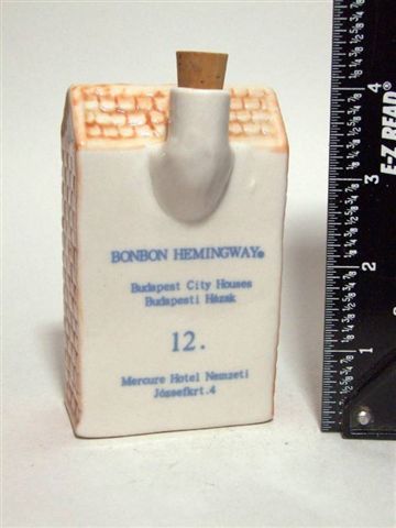 CERAMIC LIQUOR BONBON HEMINGWAY HOUSE  12