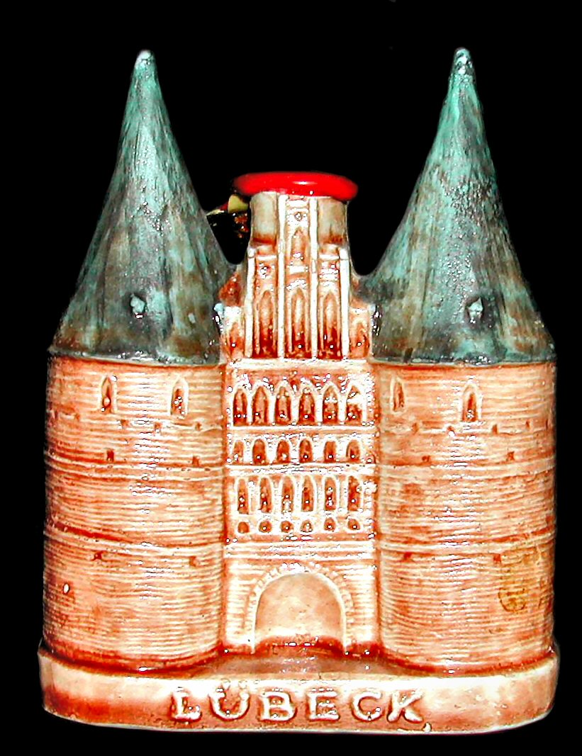S.MARINO Miniature Bottle Decanter TOWER CLOCK HOUSE