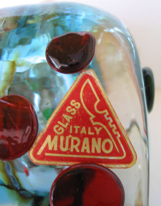 MURANO GLASS DICE PAPERWEIGHT DECANTER MINI DRIOLI