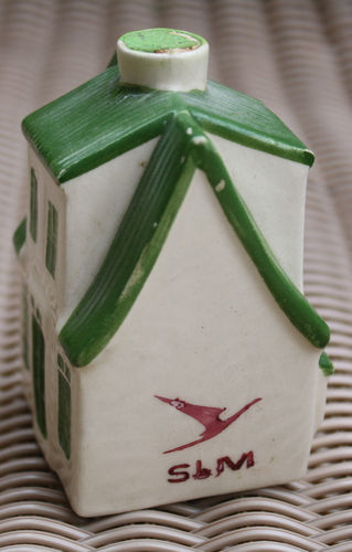 VINTAGE SLM MINIATURE BOTTLE CERAMIC HOUSE