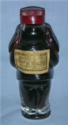 German Fig Glass EASTER RABBIT &BASKET 4 Cherry Brandy