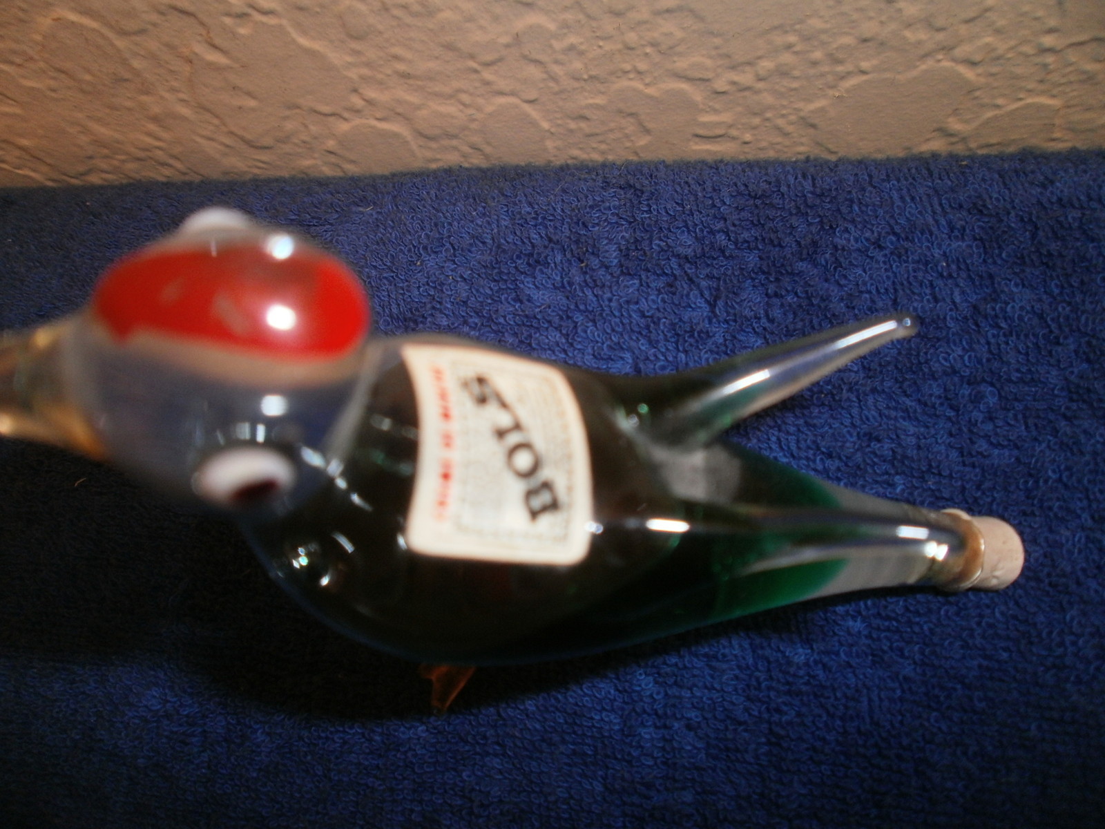 Green Curacao Glass Bird