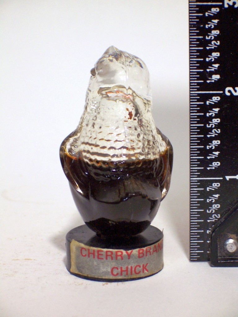 Miniature Liquor Bottle GLASS CHERRY BRANDY CHICK