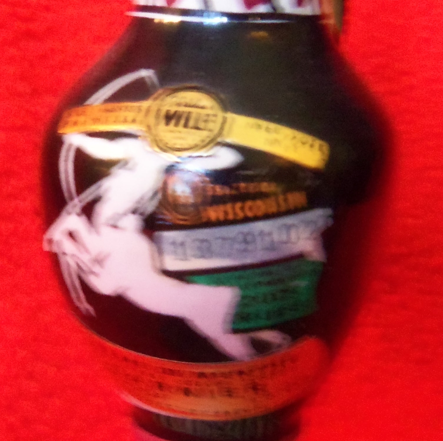 GARNIER CREME DE MENTHE, MINI VASE, WHITE, BLACK, RED