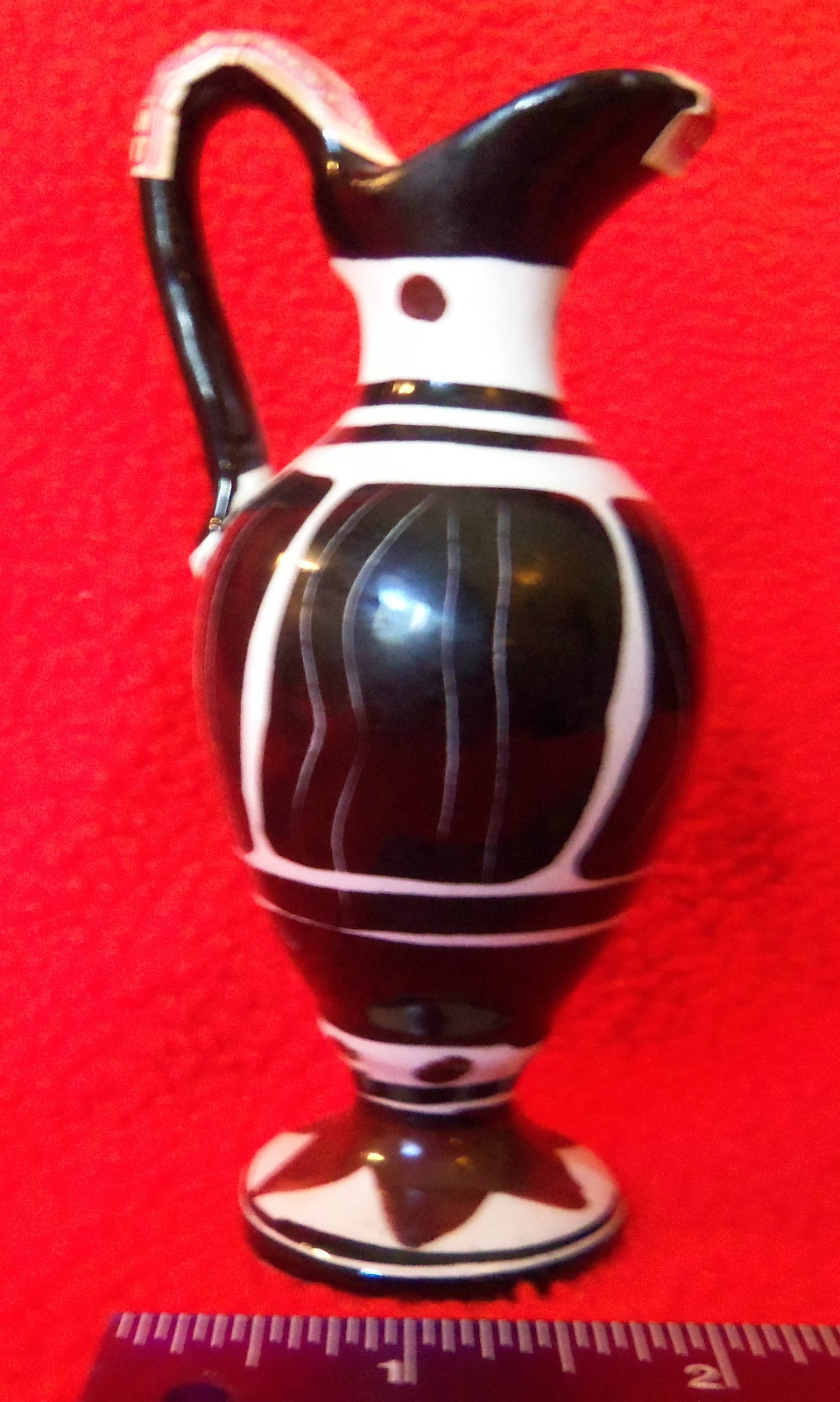 GARNIER CREME DE MENTHE, MINI VASE, WHITE, BLACK, BROWN