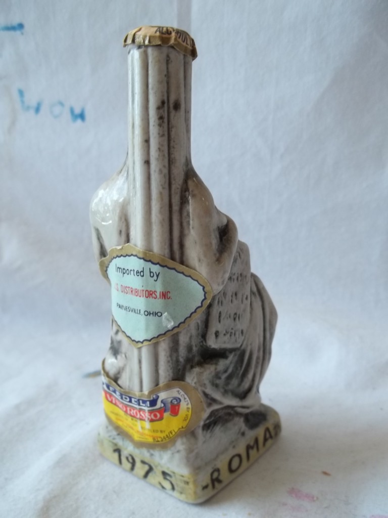A0745 FEDELI VINO ROSSO MINI DECANTER 1975 SANTA ANNO ROMA UNOPENED
