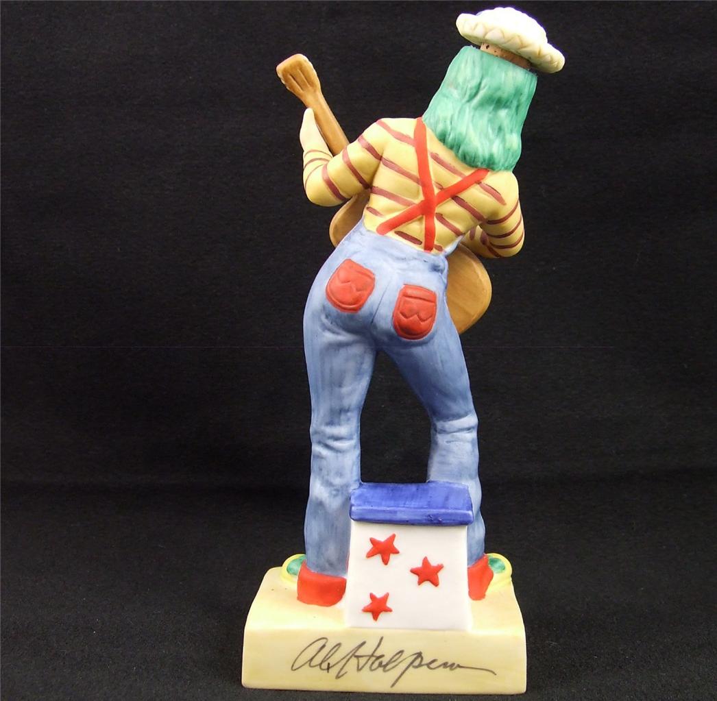 1984 Raintree Circus band Musical Clown #3 with Guitar miniature mini decanter