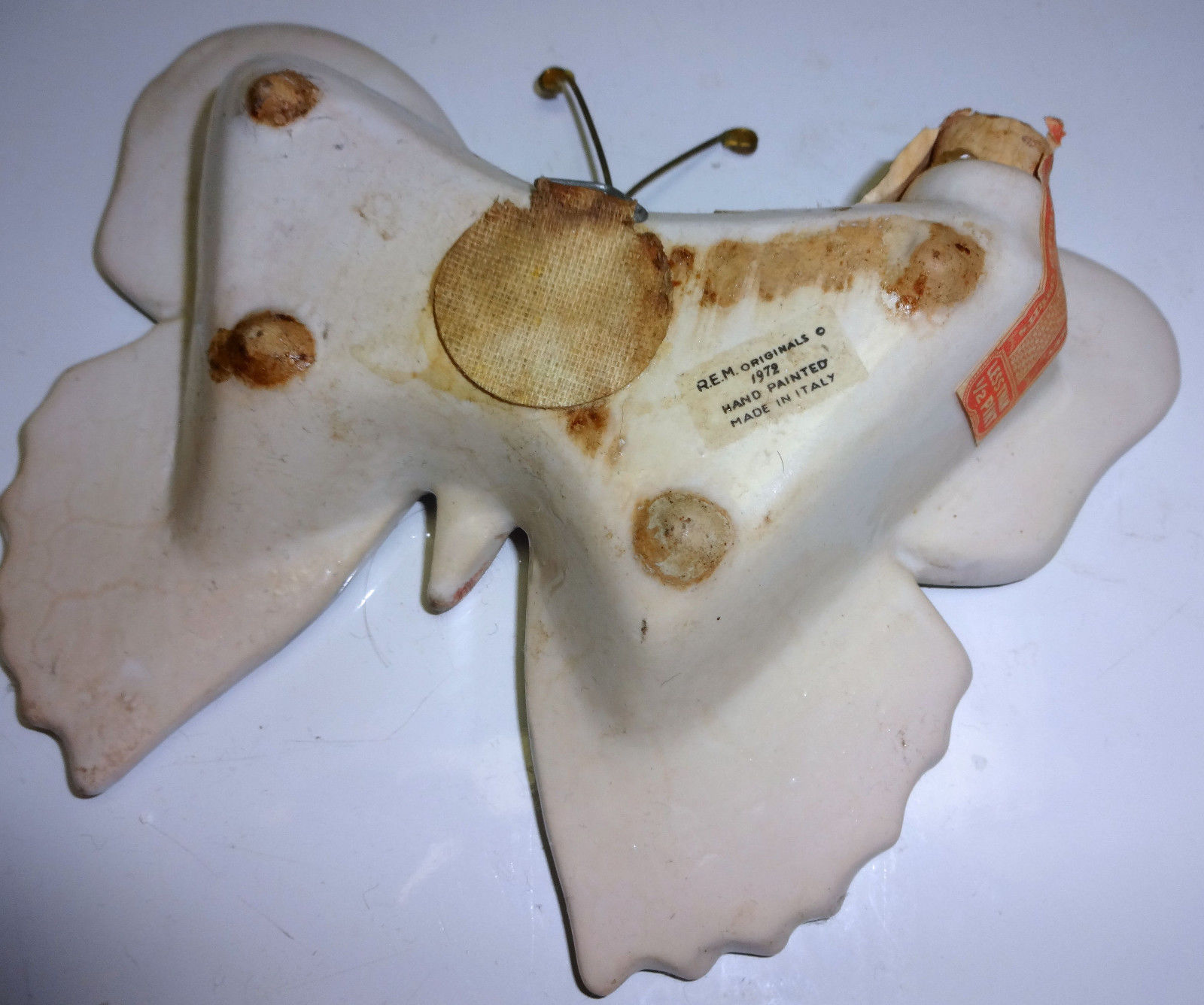 FAMOUS FIRSTS Miniature ceramic decanter bottle BUTTERFLY 5