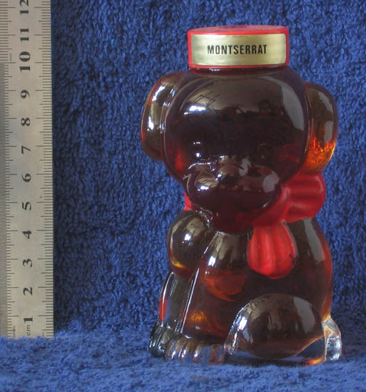 glass dog green