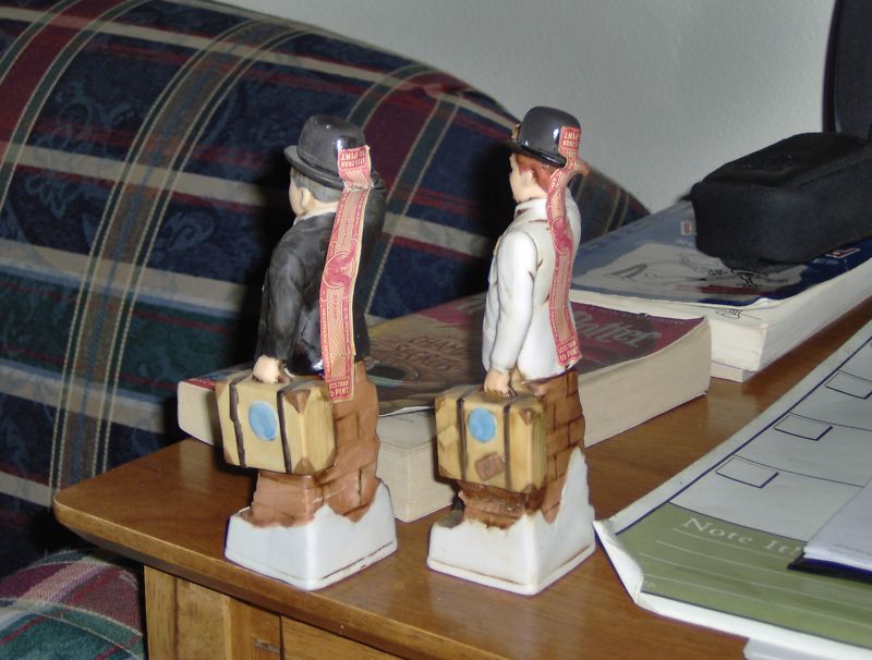 Very Old LAUREL & HARDY Miniature Liquor Bottle NR