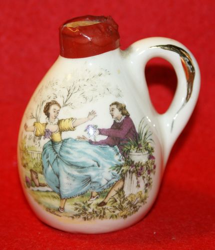 ORLANDO Miniature mini CGERRY BRANDY bottle decanter JUG with LOVERS V.2 mignon