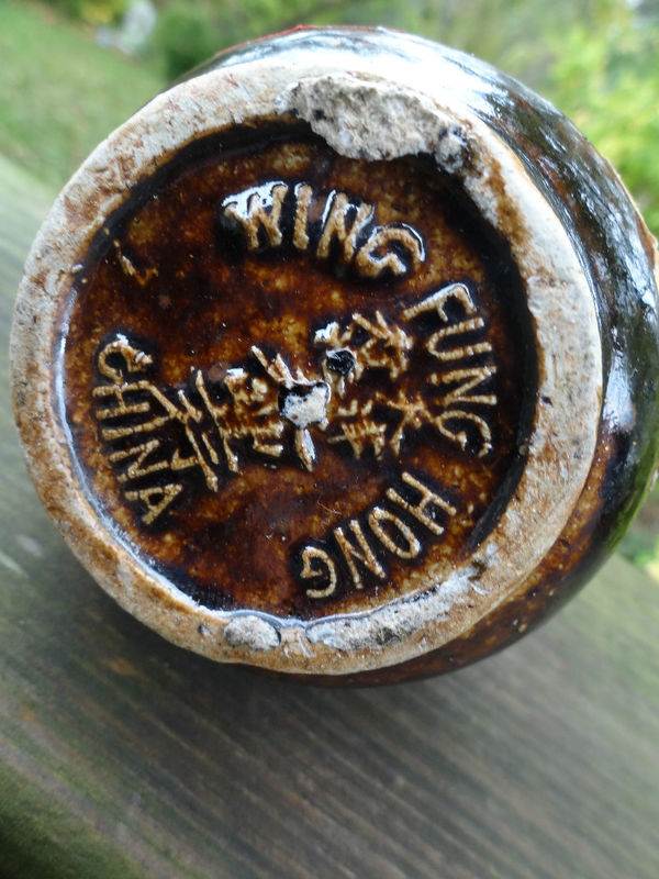 1930s Wing Fung Hong Miniature Liquor Crock Decanter China