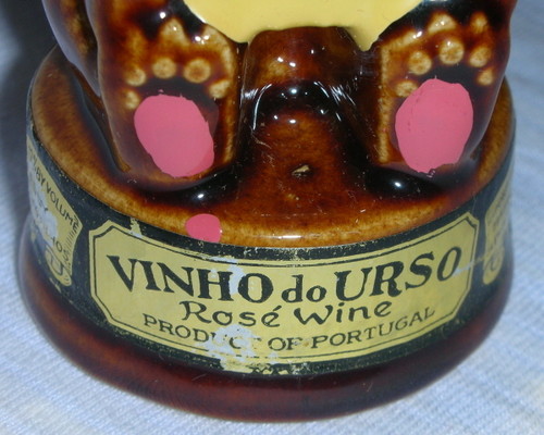 BEAR PLAYING THE ACCORDION bottledecanter from Portugal