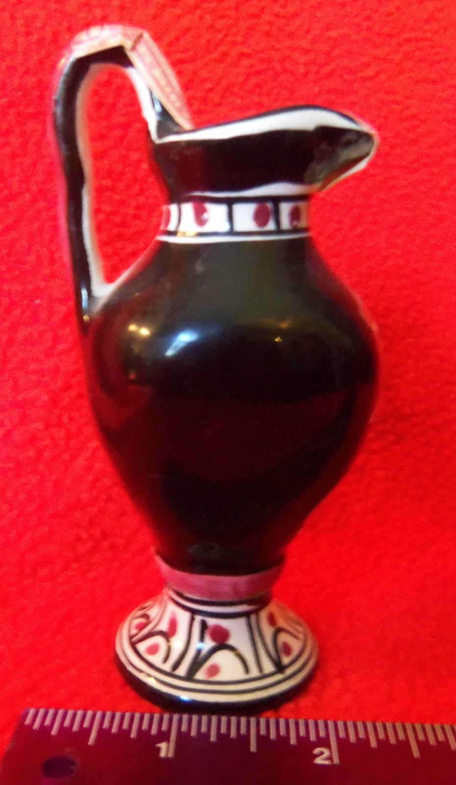 GARNIER CREME DE MENTHE, MINI VASE, WHITE, BLACK, RED