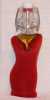 lady with red robe