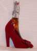 red high heal shoe