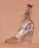 white glass high hill shoe