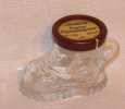glass shoe with brown cover
