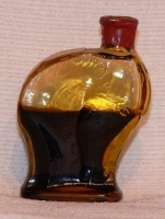  amber glass horse head