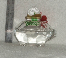pig bank glass
