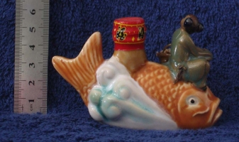monkey on fish