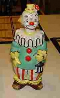 colored porcelan clown