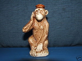 Valenti figural monkey bottle