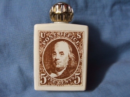 Famous Firsts 5 cent postage stamp bottle