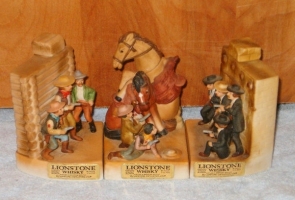 Lionstone Shootout At The OK Corral Miniature Decanter Set