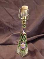 glass , hand painted probably greece