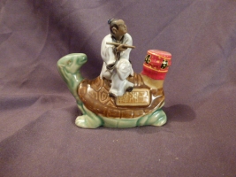 Chineese man on turtle