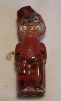 1930'S MINIATURE P GARNIER ENGHIEN FRANCE RED BELL BOY WILE RYE WHISKEY