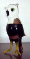 Bols Blown Glass Miniature Figural Owl Decanter Bottle